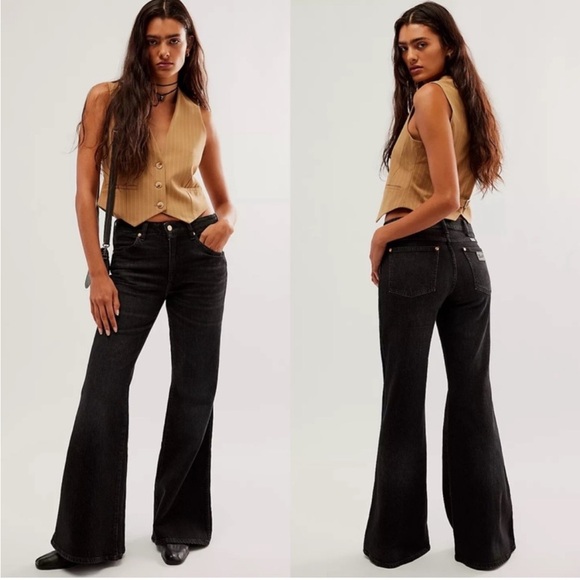 NWT Wrangler Bonnie 683 Pinstripe Loose flare Jeans 29/34 - Picture 9 of 9